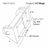 Measurements of the Hinge Half 1/2-3